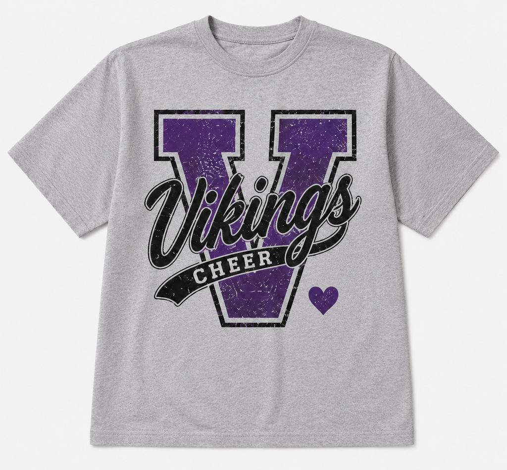 Vikings Cheer Short Sleeve T-Shirt