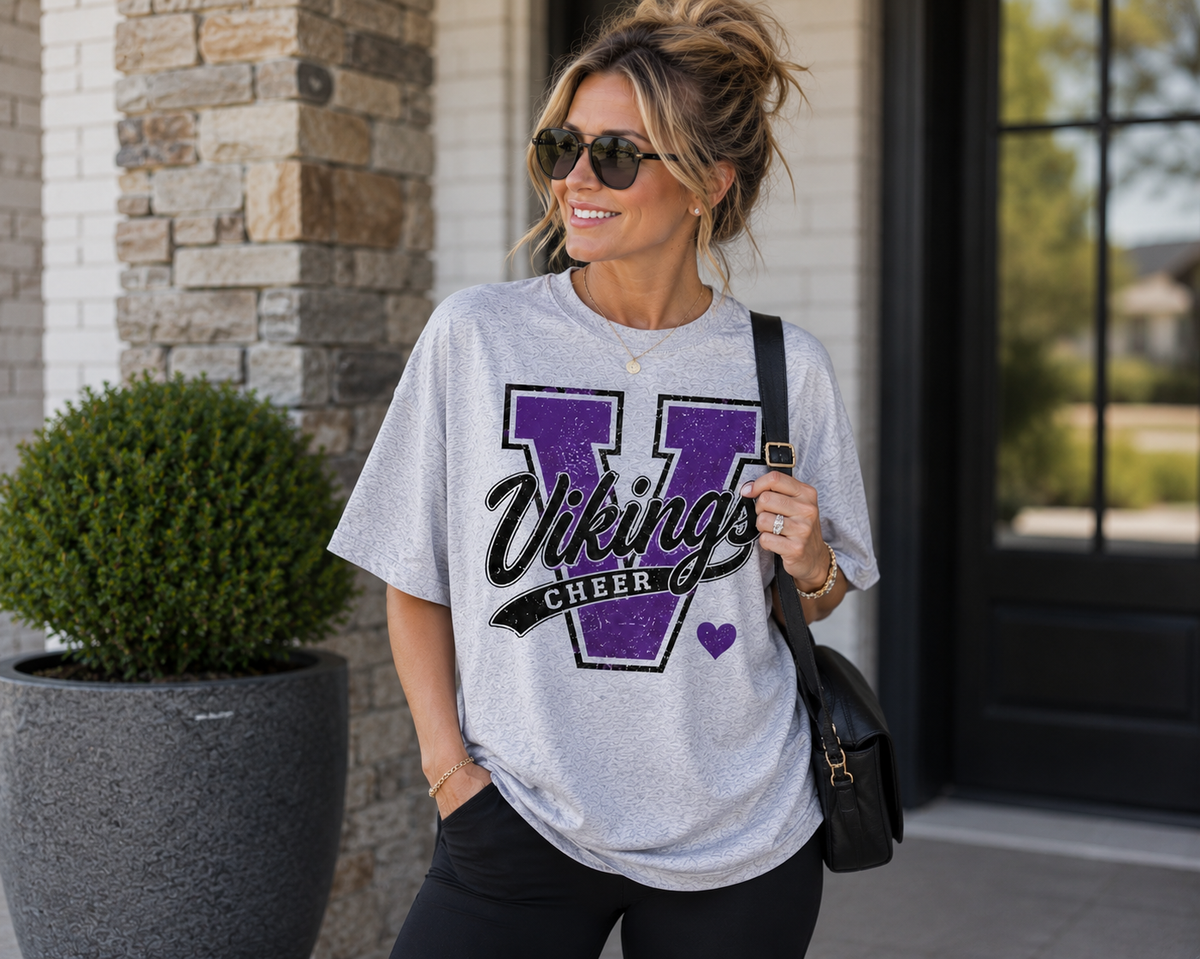 Valencia Cheer White Crew Neck