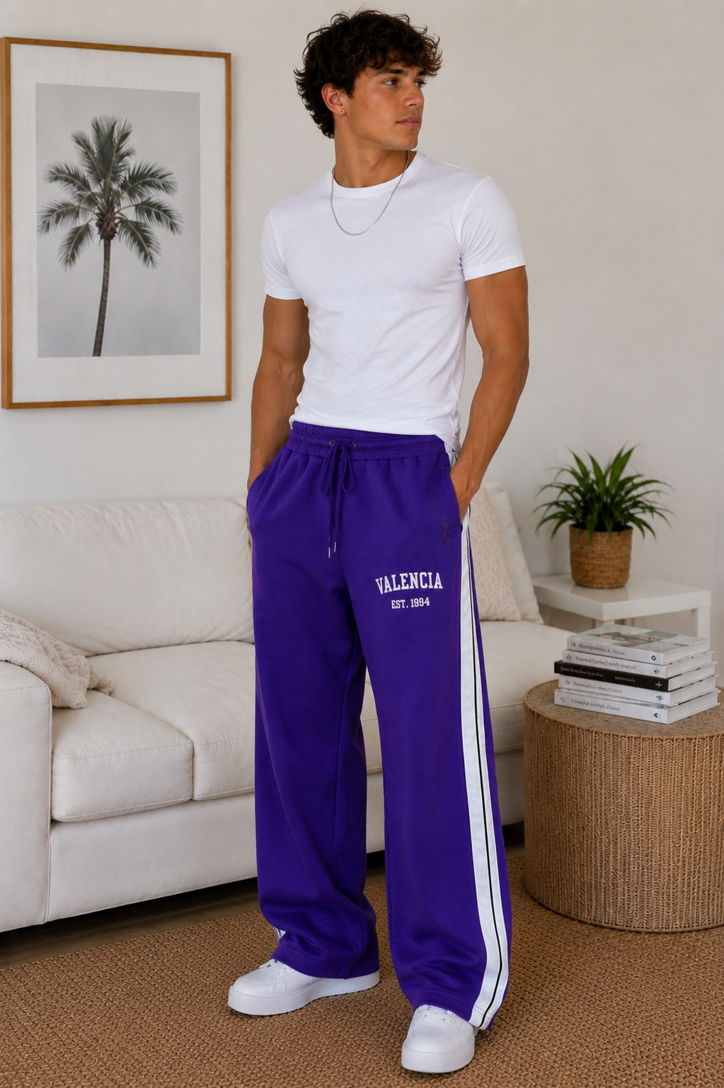 Valencia Purple Sweat Pants