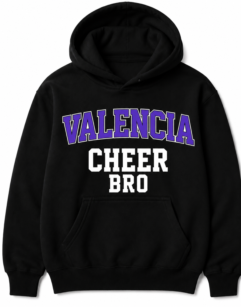 Valencia Cheer Personalized Hoodie (Cheer Bro)