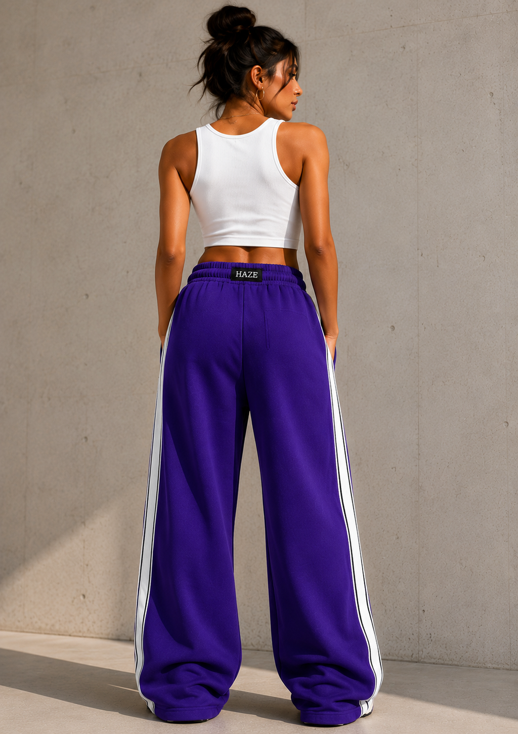 Valencia Purple Sweat Pants