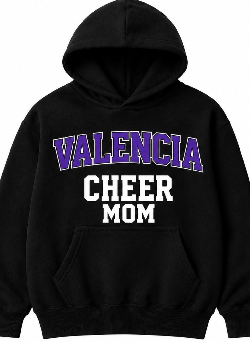 Valencia Cheer Personalized Hoodie (Cheer Mom)