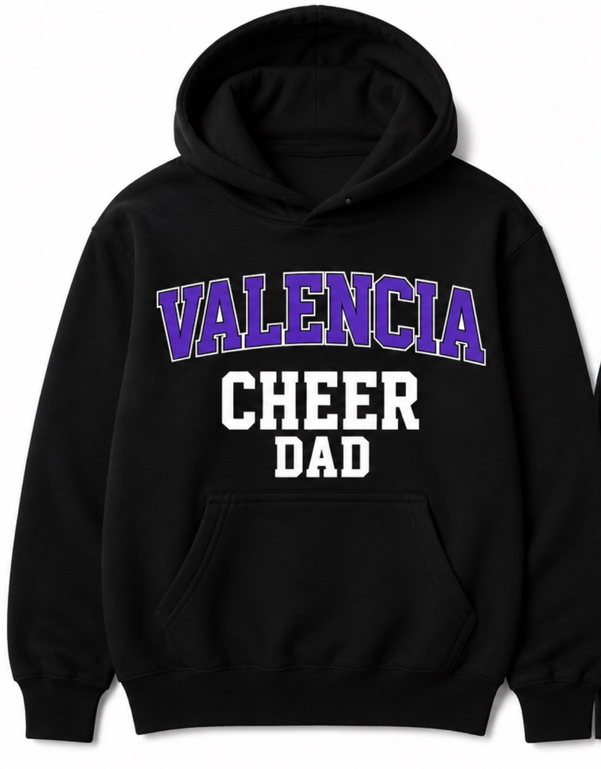 Valencia Cheer Personalized Hoodie (Cheer Dad)